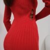 Stretch jurk rood – One size rode jurk