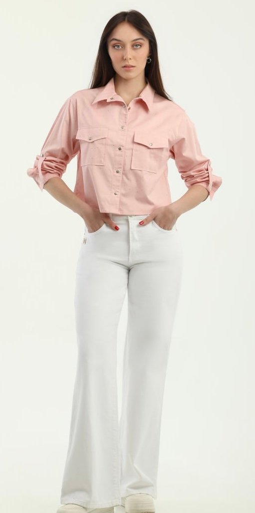 Roze blouse dishe